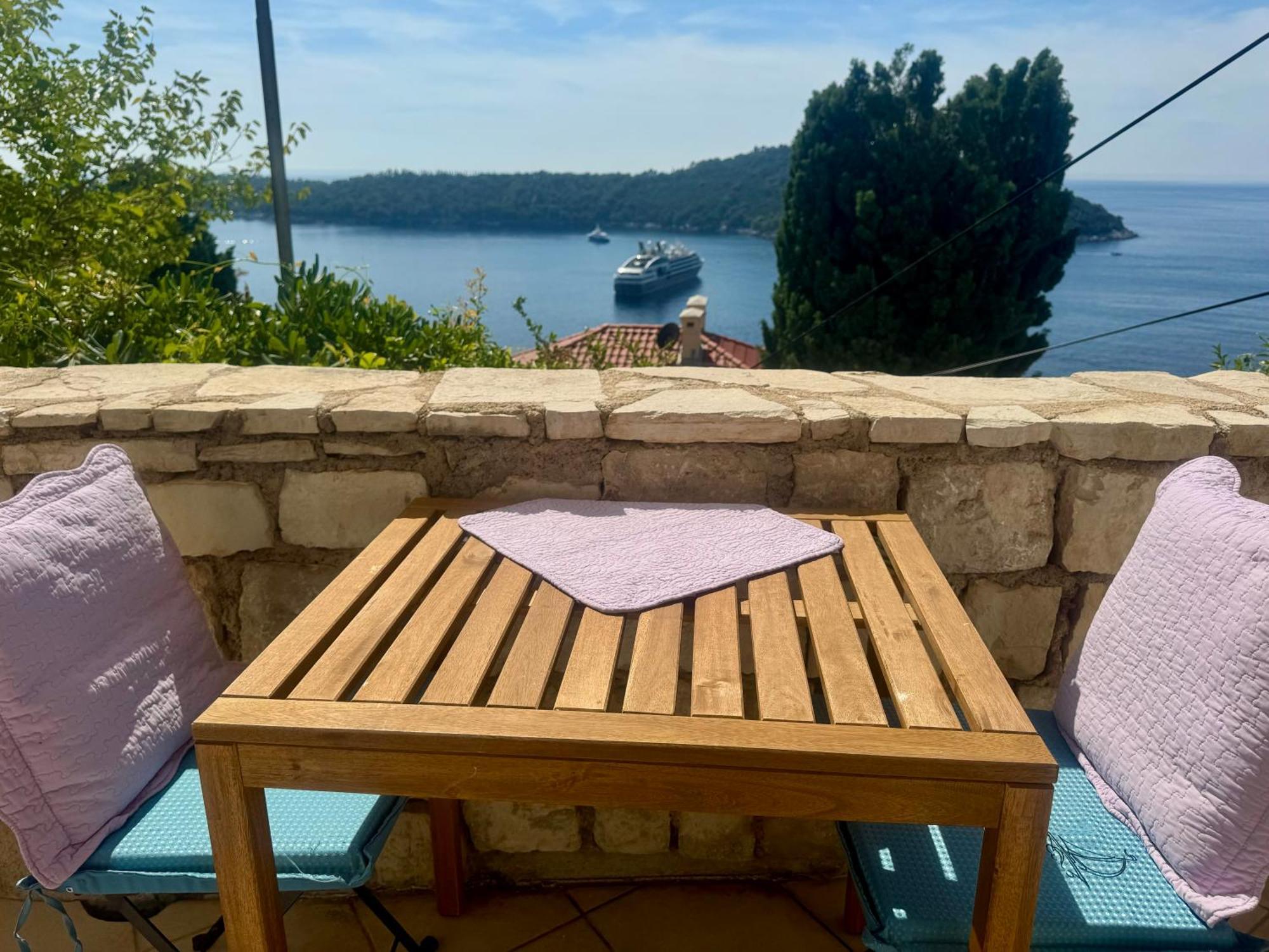 Perfect Sea View Terrace Apartment Zlatni Potok Dubrownik Zewnętrze zdjęcie